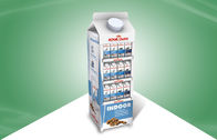 Süt - Karton - Şekil Karton Teşhir Rafları Süt için Kat Teşhir Standı