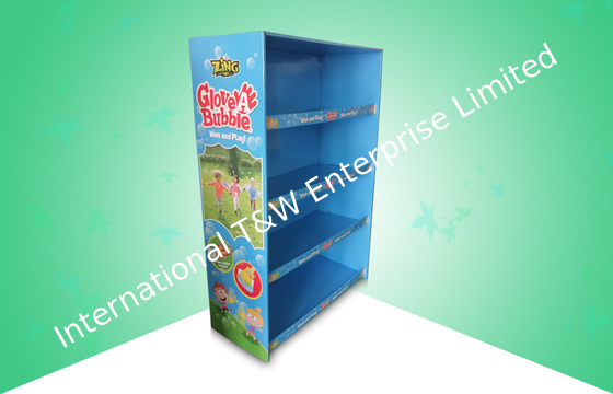 satın al OEM / ODM 4 Raf Karton Zemin Teşhir Standları Güçlü Çift Duvar Kağıdı Kurulu online manufacture