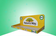 Parlak Sarı Karton Tepsiler / Hafif Tasarımlı İlaç ve Sağlık Ürünleri Teşvik Eden PDQ Ekranı