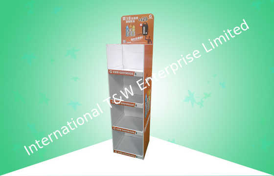 satın al Robust 4 Raf POS Kartonu, Yerine Getirilebilir Tasarımlı İçecekleri Teşvik Eden Standları Sergiliyor online manufacture