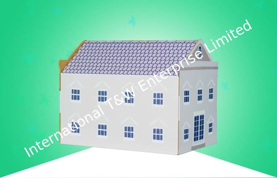 satın al 4C baskı 350gsm CCNB B Flüt Oluklu Mukavva Ev online manufacture