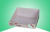 Hello Kitty Makyaj Pamuk Pedlerini Tanıtmak İçin Geri Dönüştürülebilir Karton Sayaç Ekranı