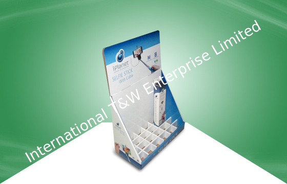 İyi bir fiyat. Selfie Stick Countertop Cardboard Displays With Dividers To Hold Products Firmly çevrimiçi