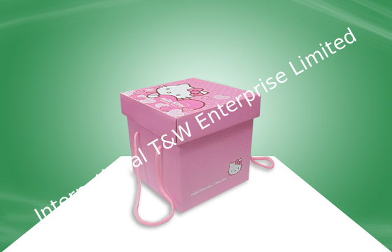 İyi bir fiyat. Decorative Pink Hellokitty Paper Gift Box With Handle For Packing Snacks çevrimiçi