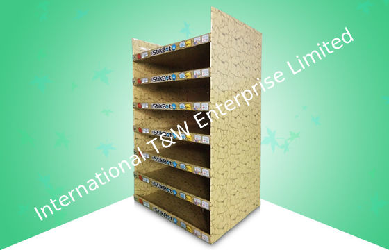 İyi bir fiyat. Oyuncaklar için Ağır 7 Raf Karton Ekran Standları, Karton Reklam Görüntüler çevrimiçi