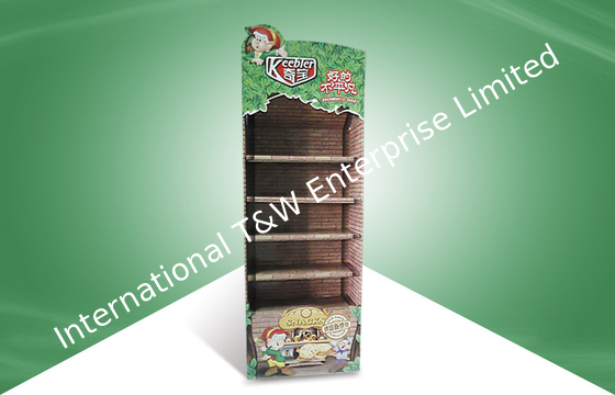 İyi bir fiyat. Five Shelf Pos Cardboard Displays , Logo Cardboard Shop Display For Snacks çevrimiçi