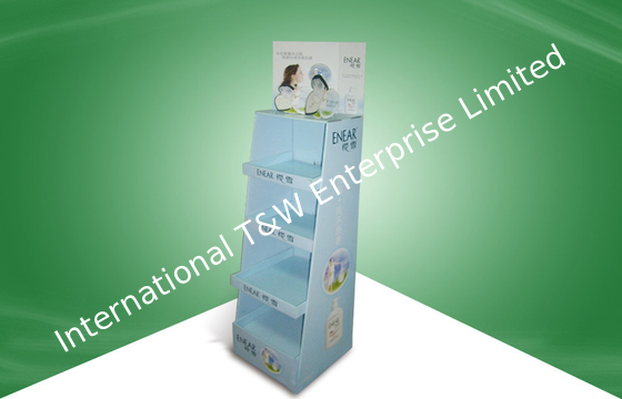 İyi bir fiyat. Point of Purchase Cardboard Floor Display Stand for Skincare Products çevrimiçi