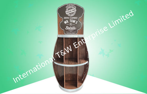 İyi bir fiyat. Ağır Varil Şekli Karton Katlı Ekran Satış Ruhu İçin İki Raf Standları çevrimiçi