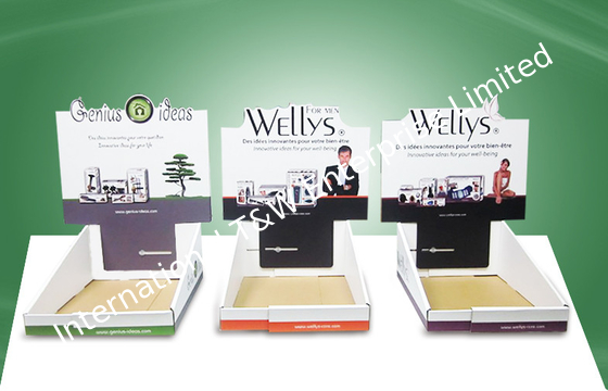 İyi bir fiyat. Custom Width-adjustable Cardboard Countertop Displays Skincare Beauty Products çevrimiçi
