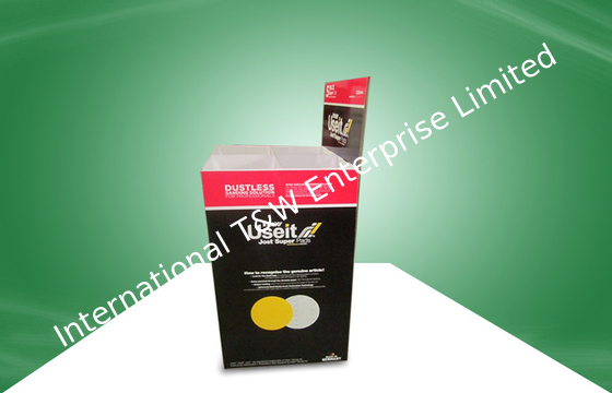 İyi bir fiyat. Black Recyclable Cardboard Dump Bins Glossy / Matt PP Lamination For Retail Store çevrimiçi