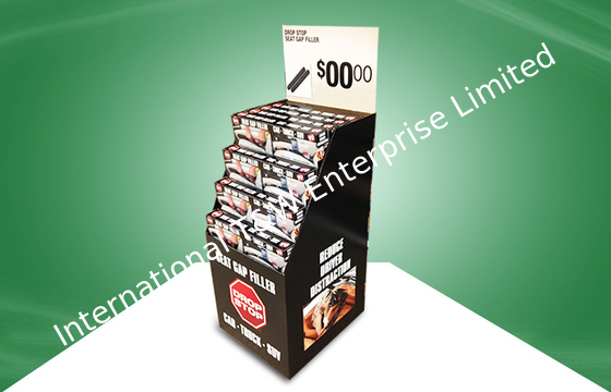 İyi bir fiyat. Seat Gap Filler Black Corrugated Cardboard Bins 4 Colors Offset Printing For Retail Store çevrimiçi