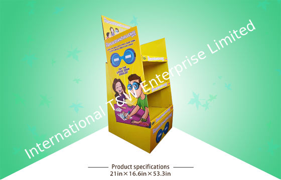 İyi bir fiyat. Çin Fabrikasında Yerine Getirilmesini Düzenlemek için Özel 3 Raf Karton Çocuk Gözlük Ekran Standları çevrimiçi