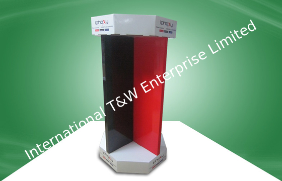 İyi bir fiyat. Iphone Accessory Products Cardboard Free Standing Display Units Eight-Face-Show Design çevrimiçi