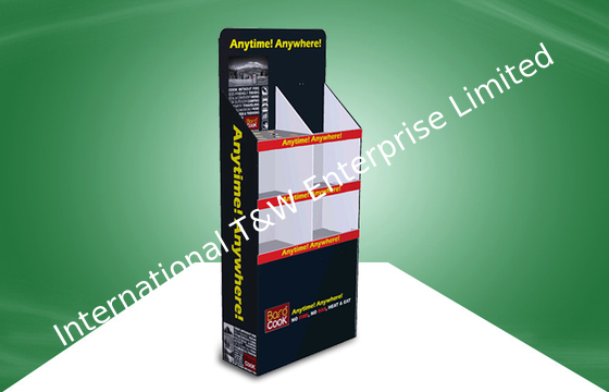 İyi bir fiyat. Customized Black Dinnerware Cardboard Free Standing Display Units 350gsm çevrimiçi