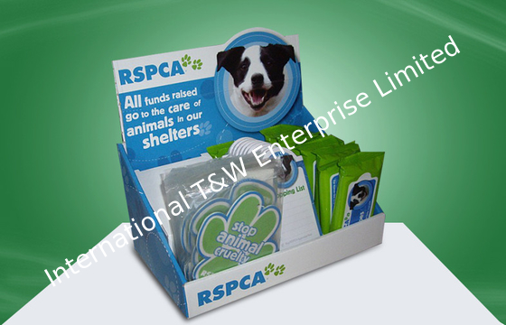 İyi bir fiyat. Pet Item  Promotional Cardboard Countertop Display With 4 Colors Glossy PP lamination çevrimiçi